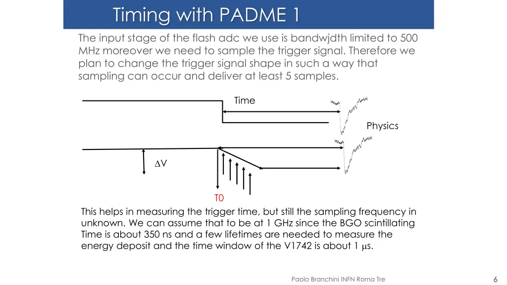 timing with padme 1