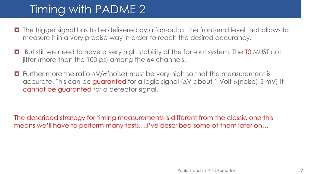 timing with padme 2