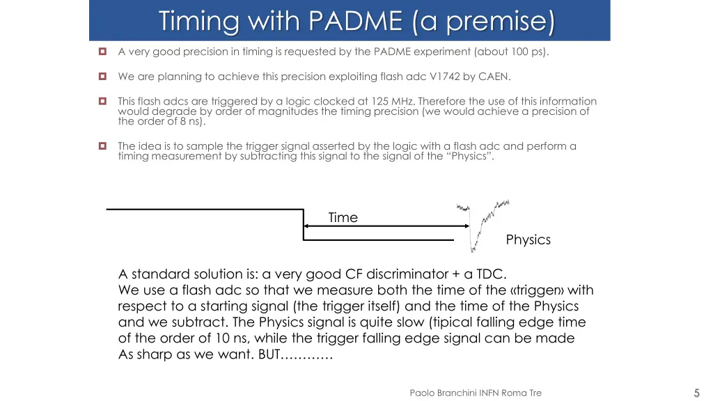 timing with padme a premise
