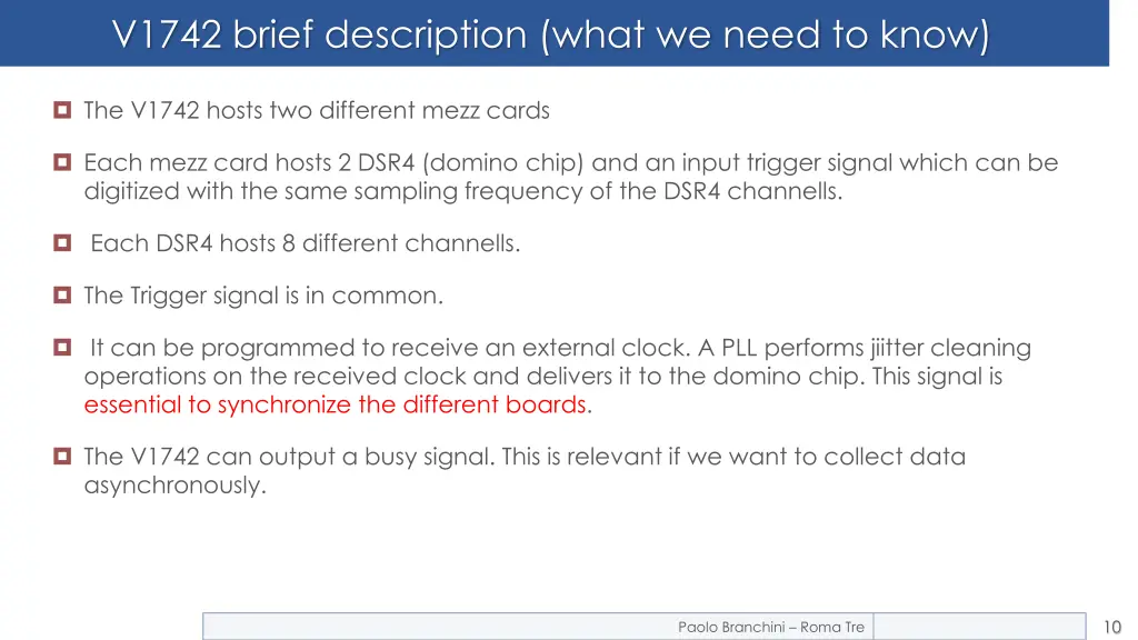 v1742 brief description what we need to know
