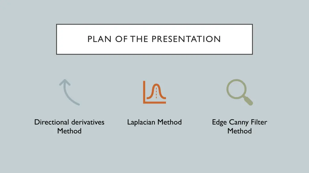 plan of the presentation