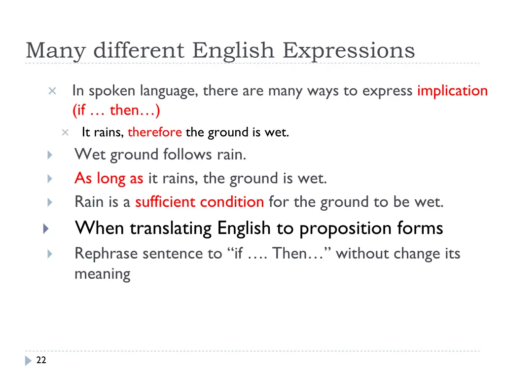 many different english expressions