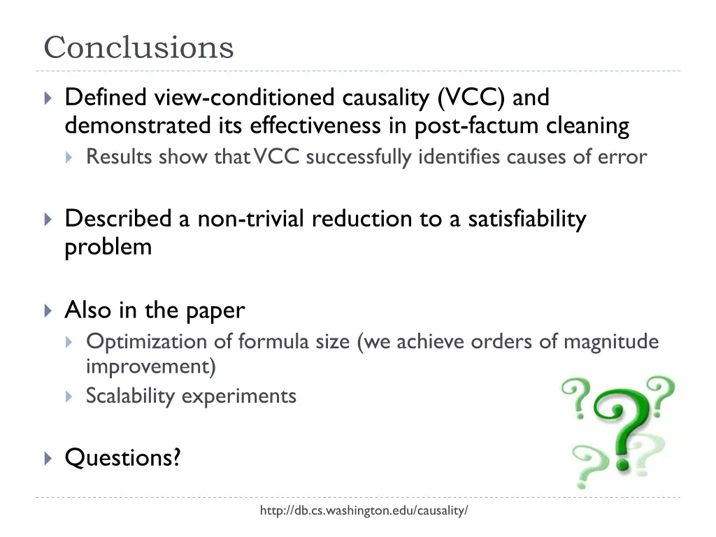 conclusions