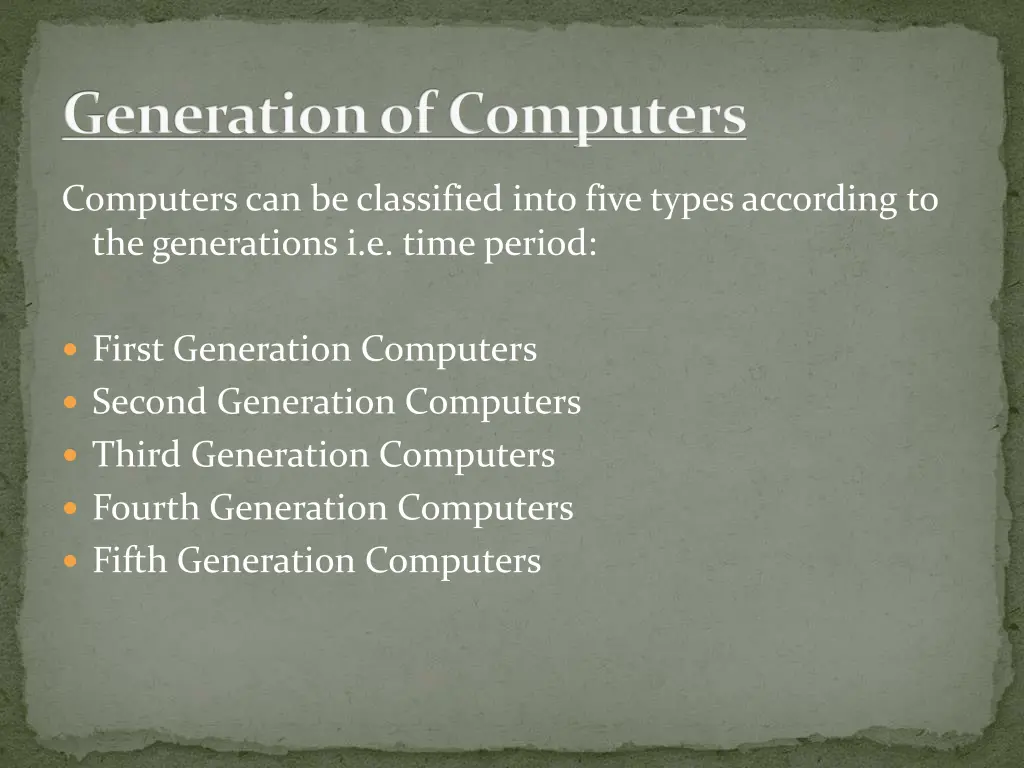 generation of computers 1
