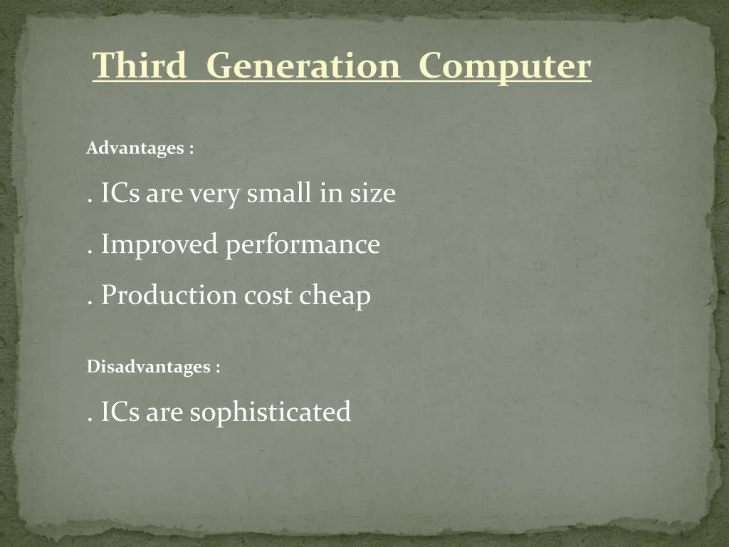 third generation computer