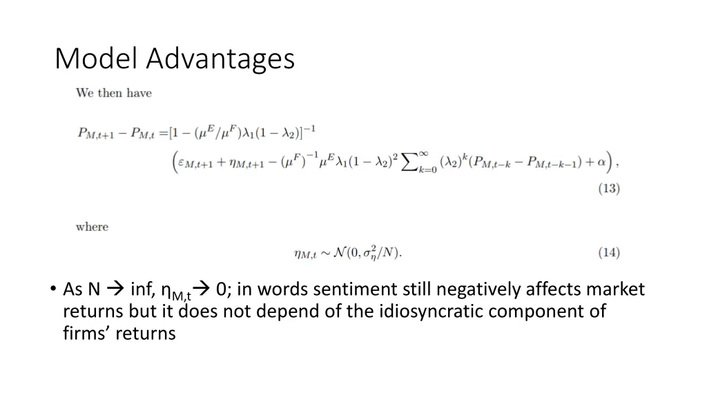 model advantages 1