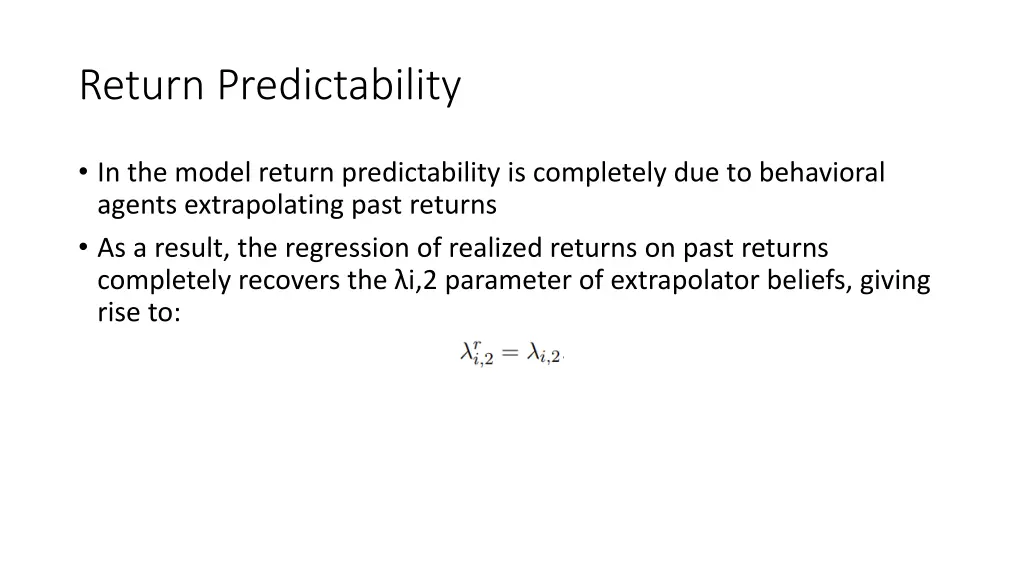 return predictability