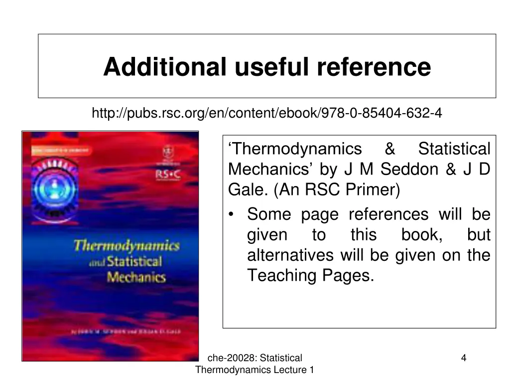additional useful reference