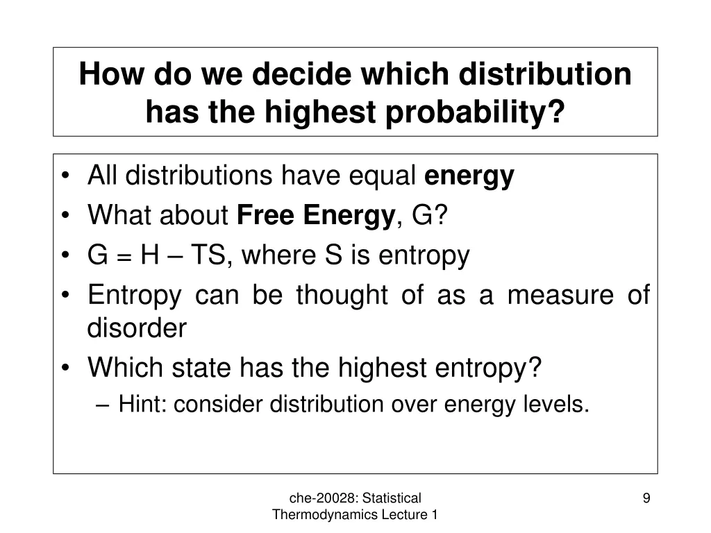 how do we decide which distribution