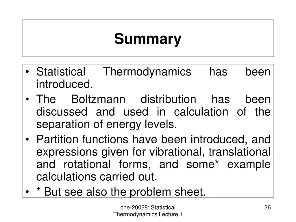 summary
