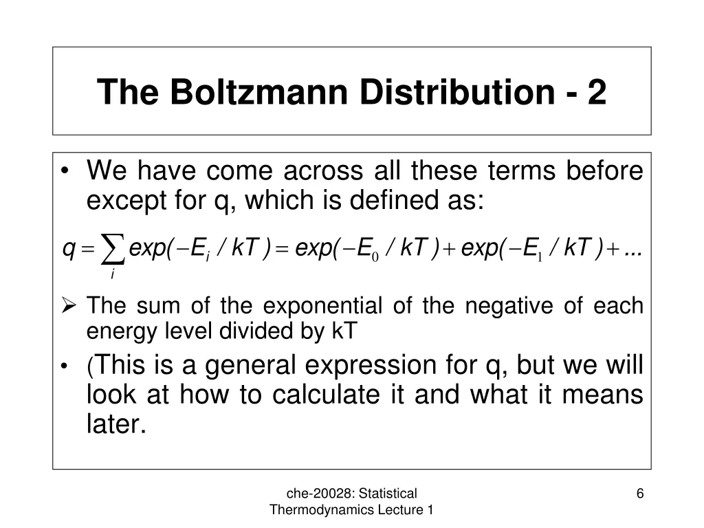 the boltzmann distribution 2