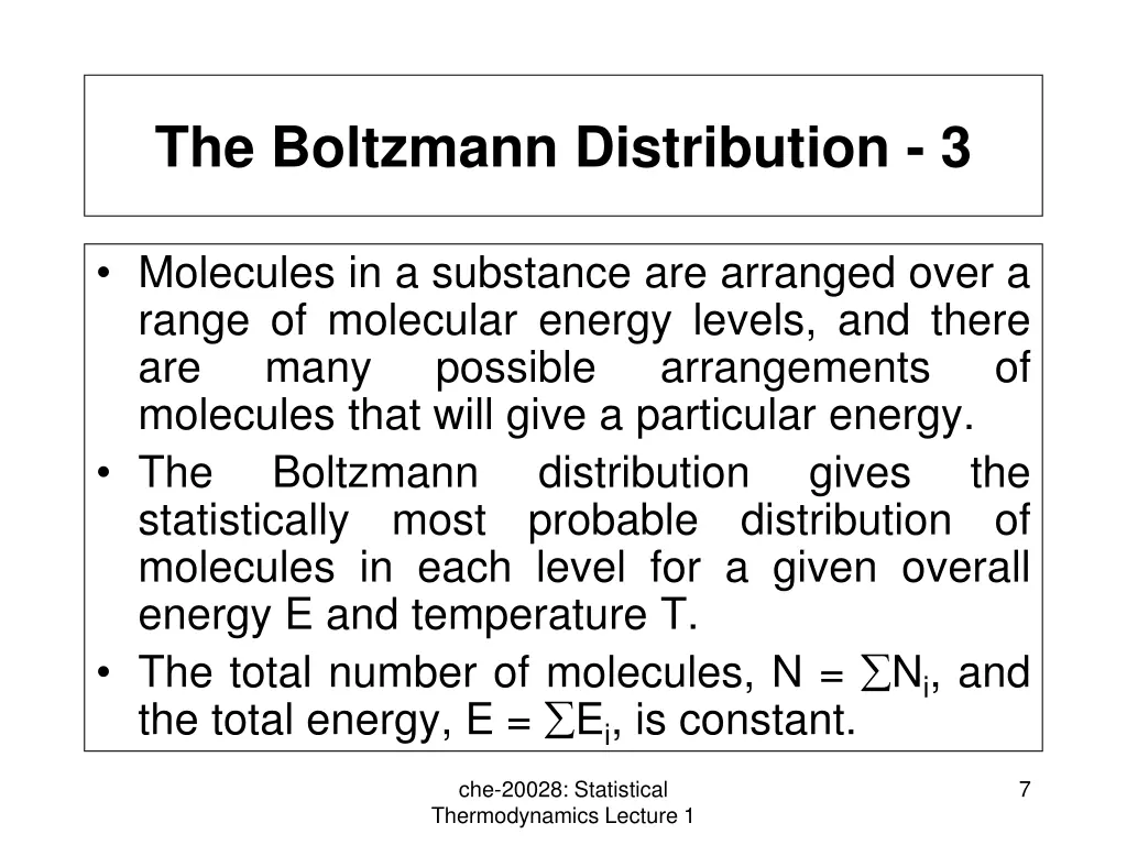 the boltzmann distribution 3