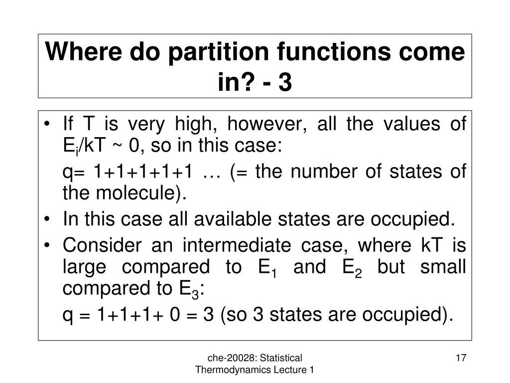 where do partition functions come in 3