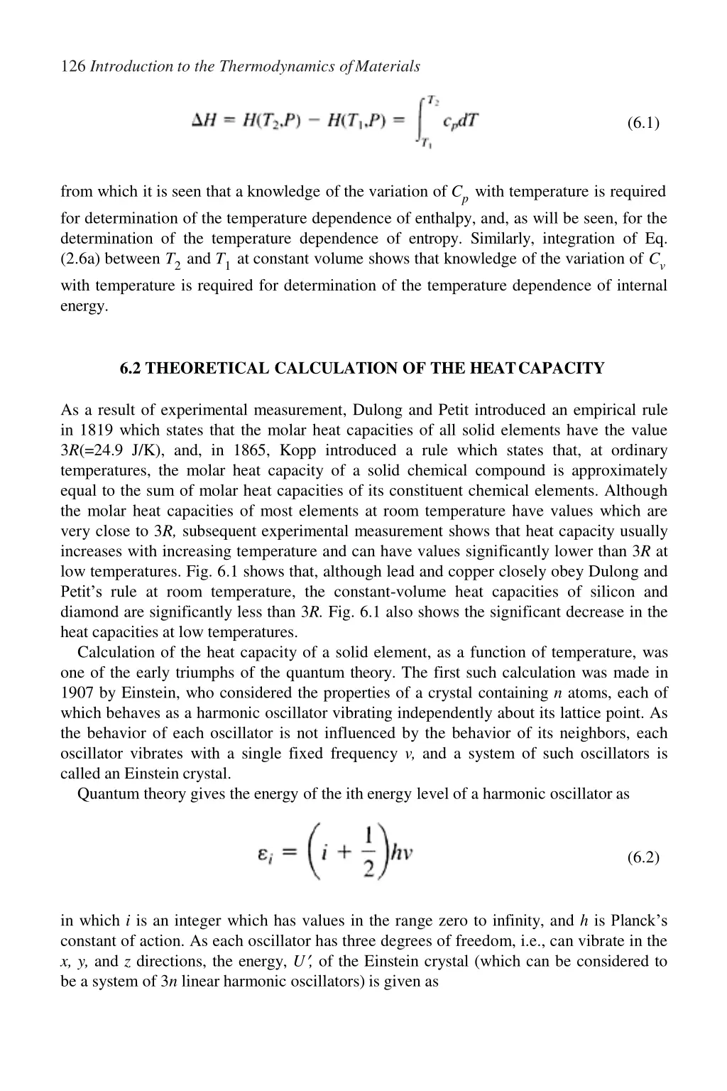 126 introduction to the thermodynamics ofmaterials
