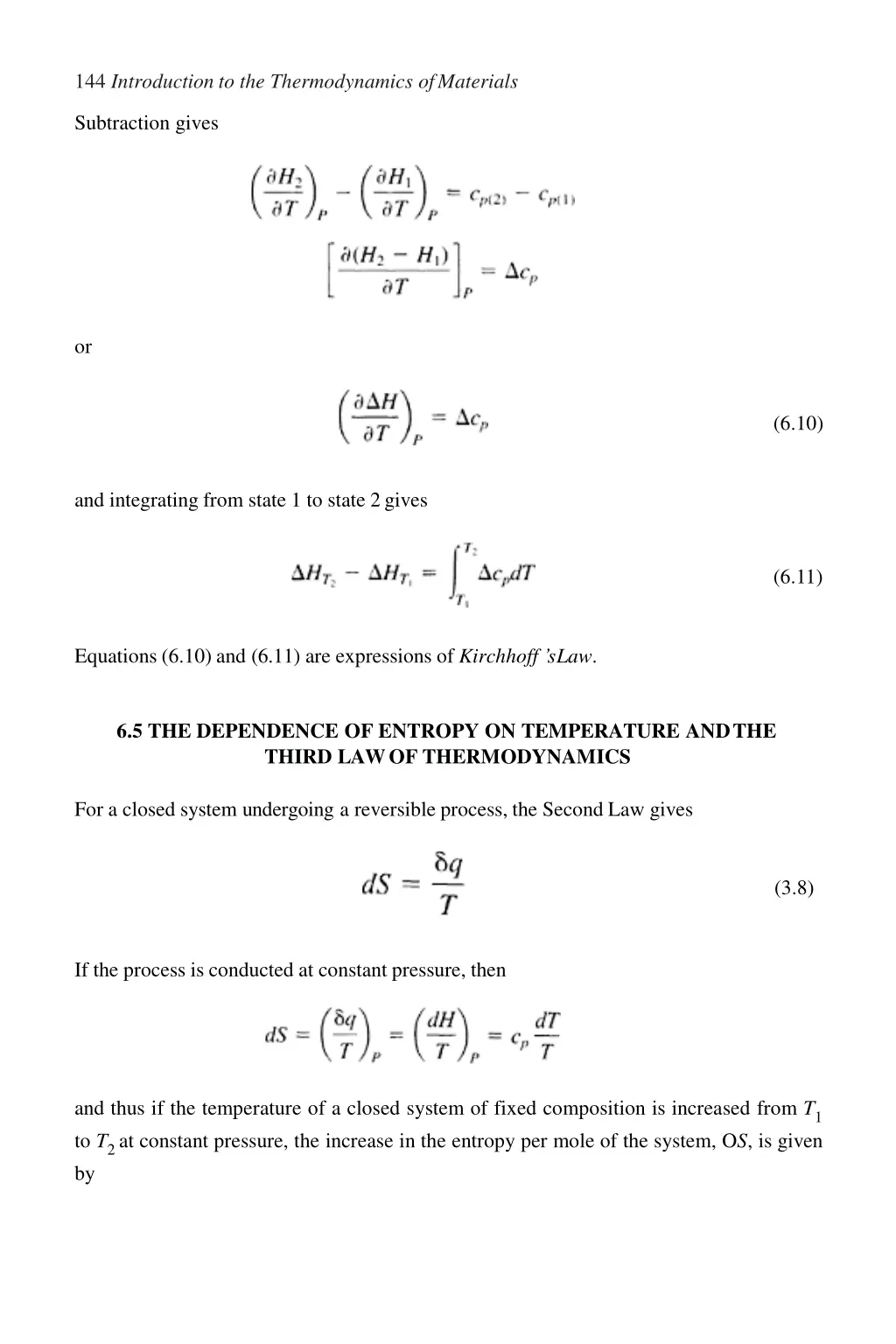 144 introduction to the thermodynamics ofmaterials
