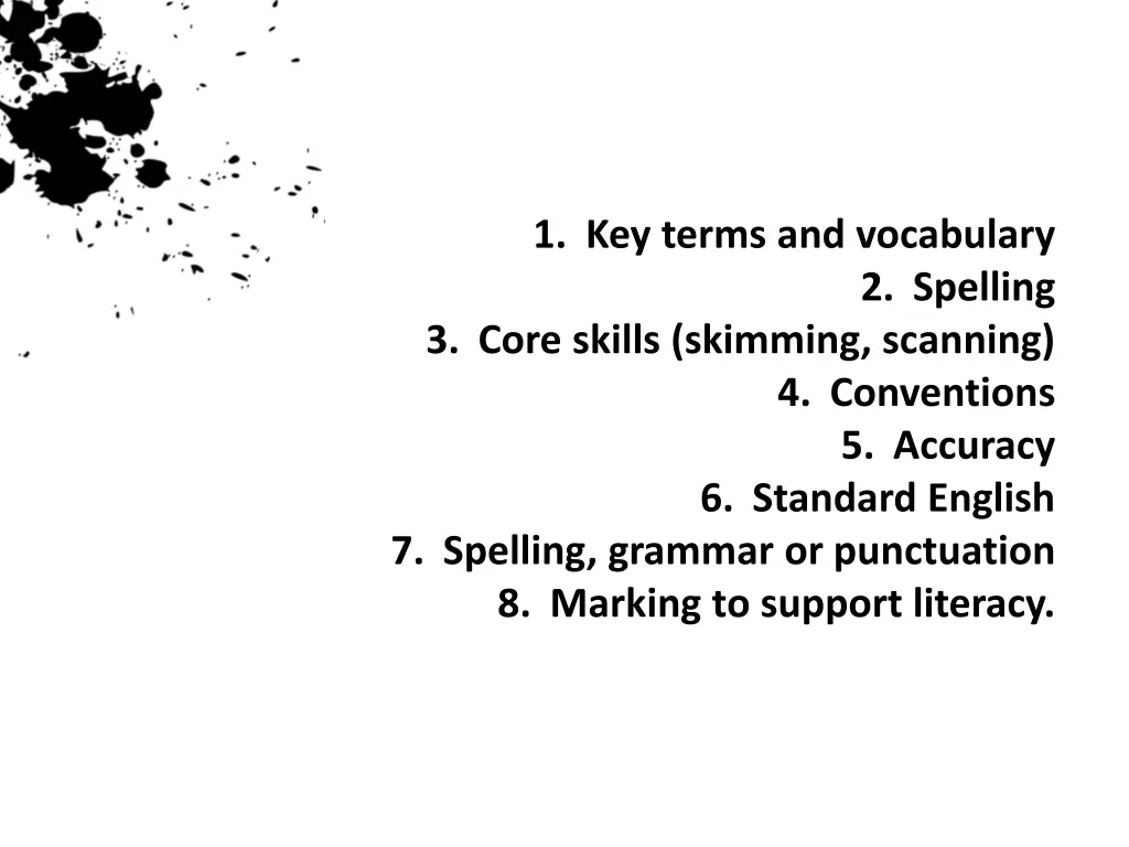 1 key terms and vocabulary