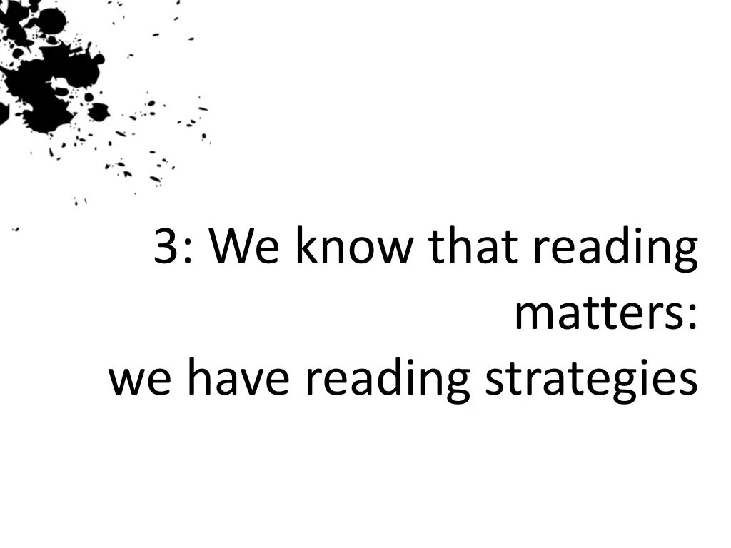 3 we know that reading