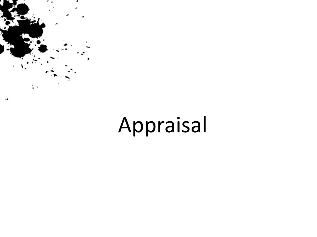appraisal