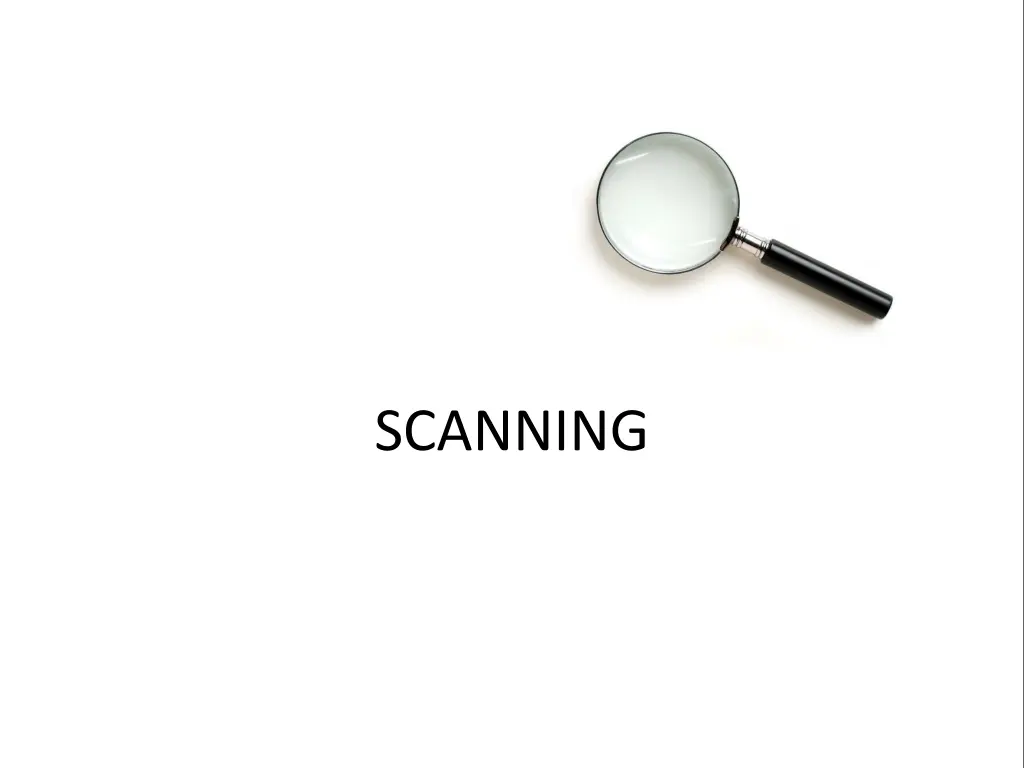 scanning