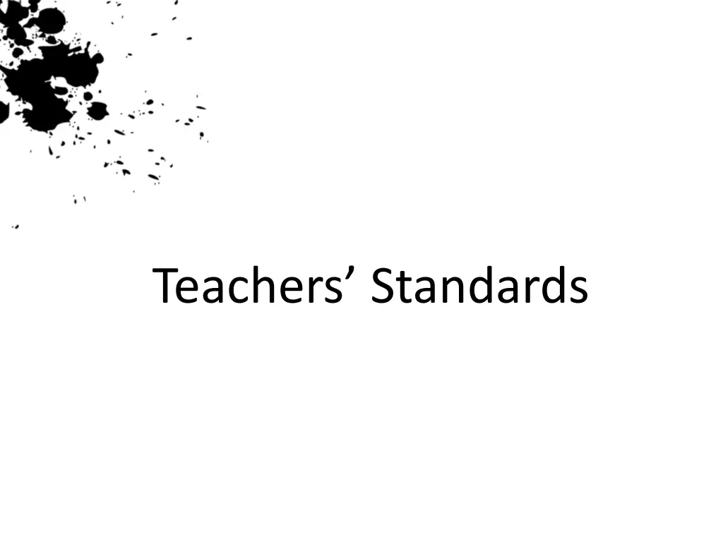 teachers standards