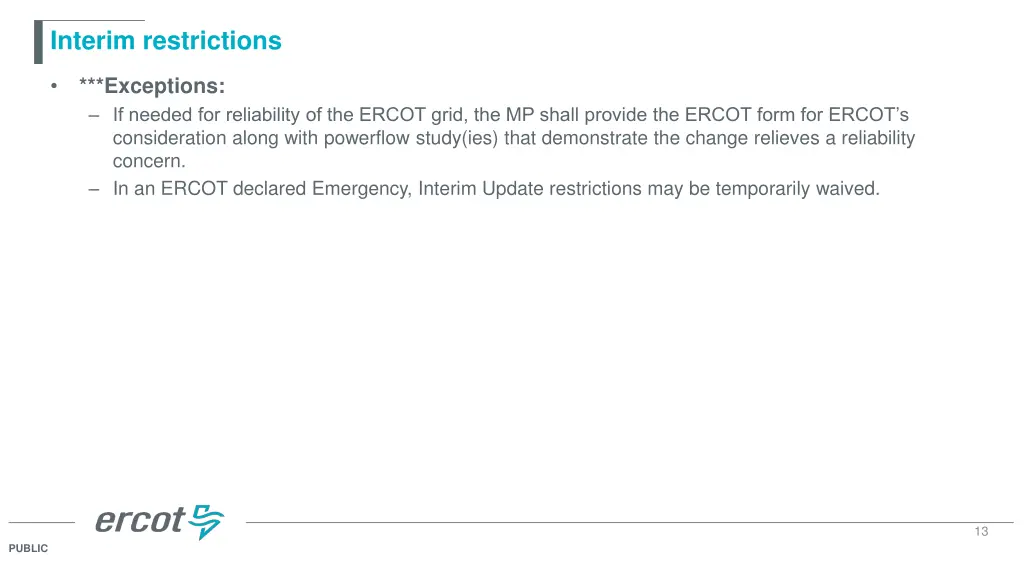 interim restrictions 2