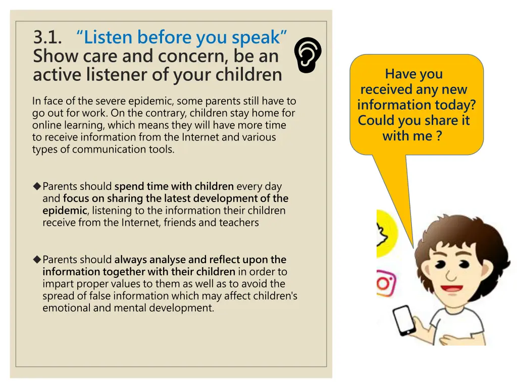 3 1 listen before you speak show care and concern