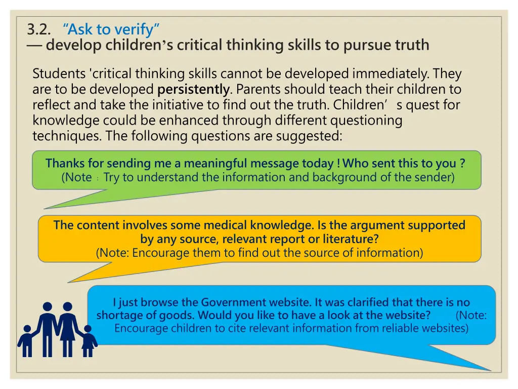 3 2 ask to verify develop children s critical