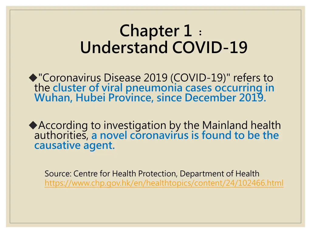 chapter 1 understand covid 19