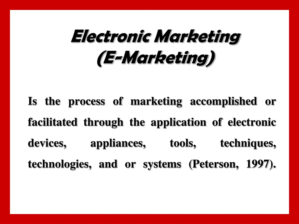 electronic marketing e marketing