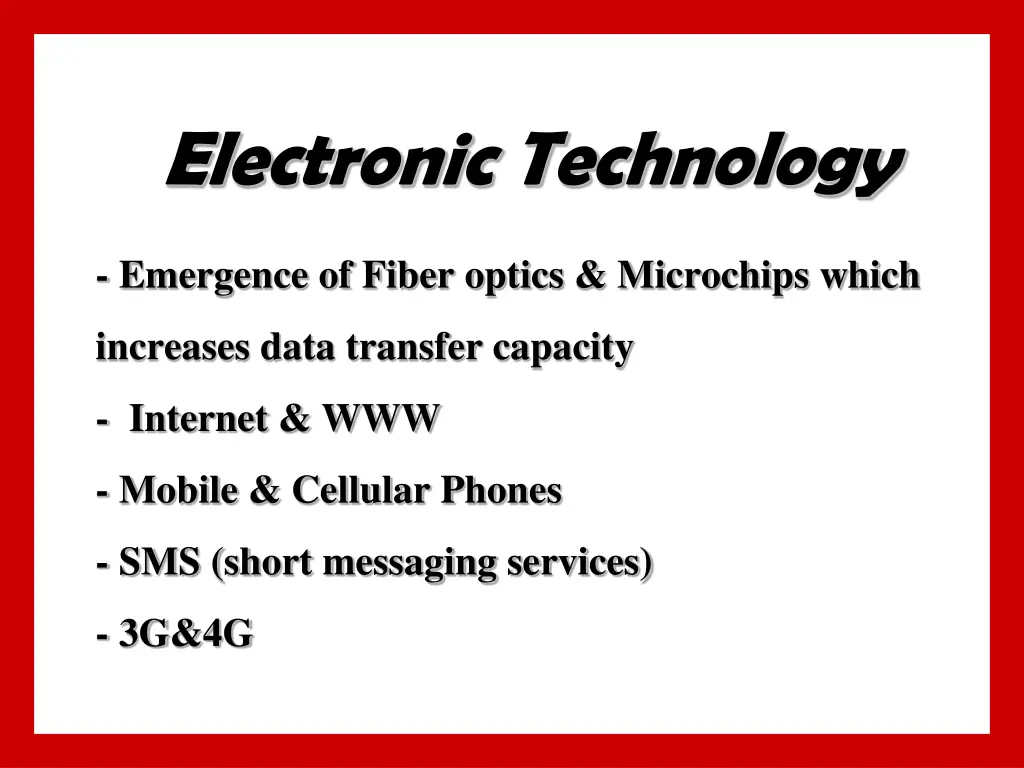 electronic technology