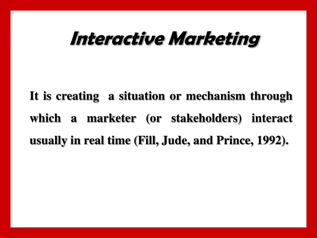 interactive marketing