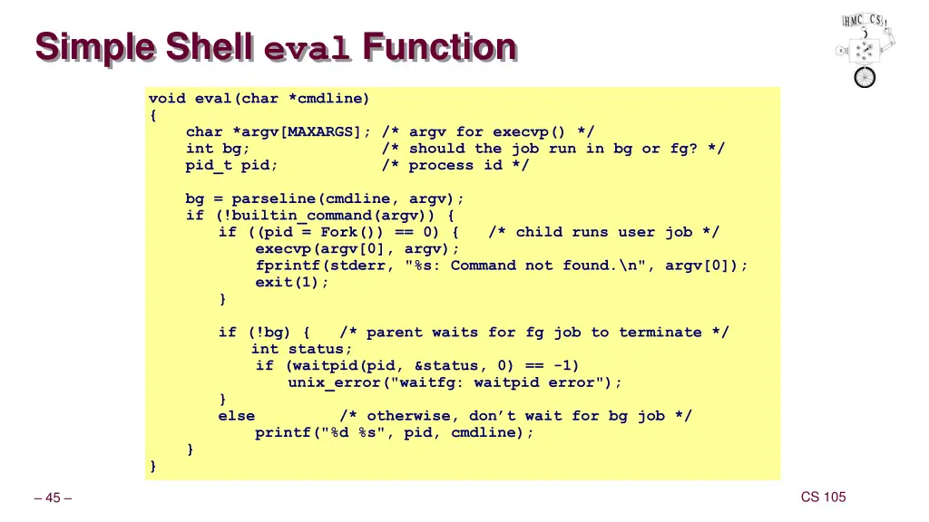 simple shell eval function