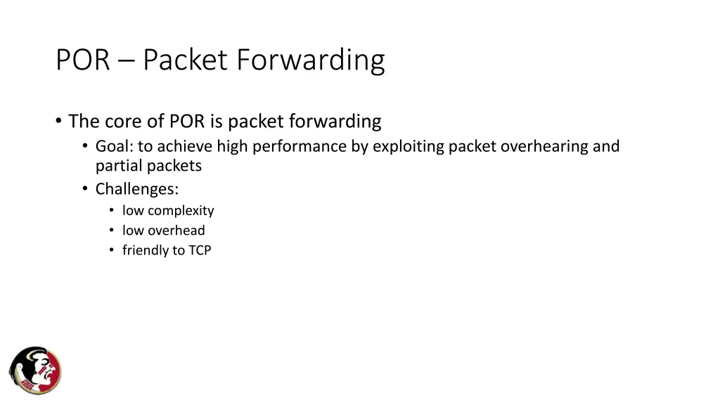 por packet forwarding