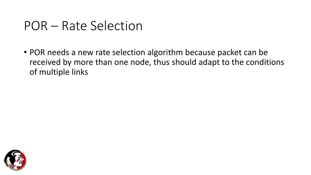 por rate selection