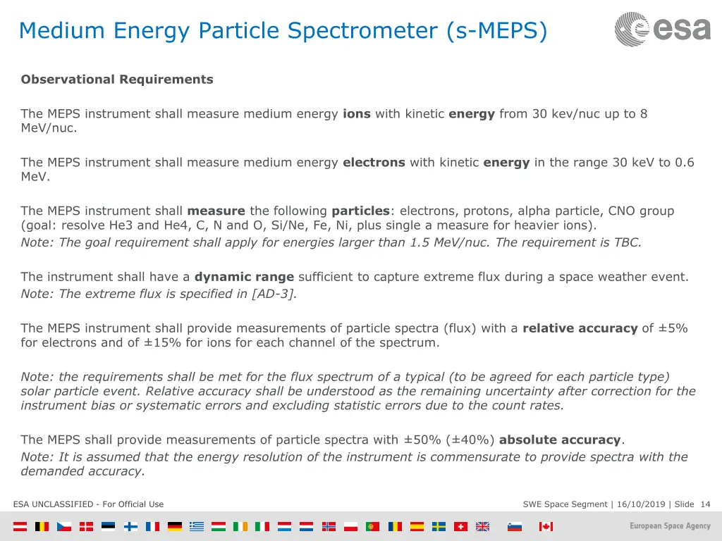 medium energy particle spectrometer s meps