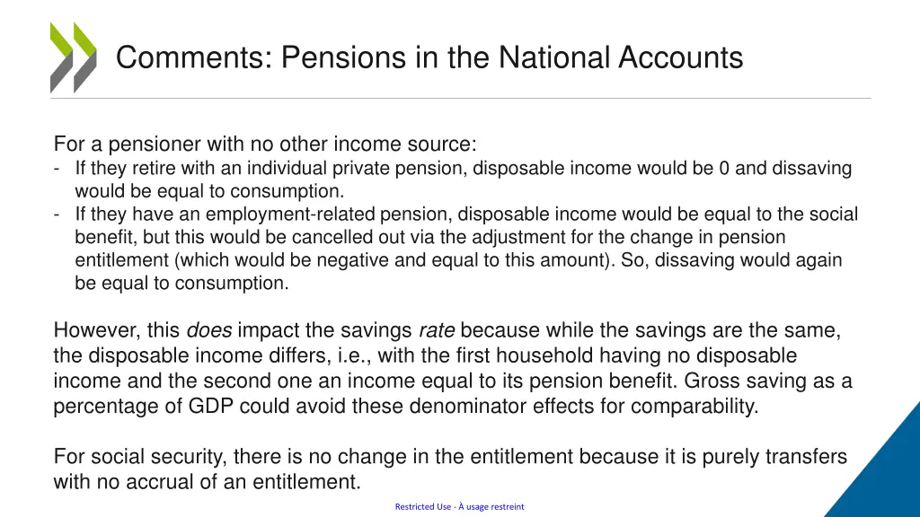 comments pensions in the national accounts 1