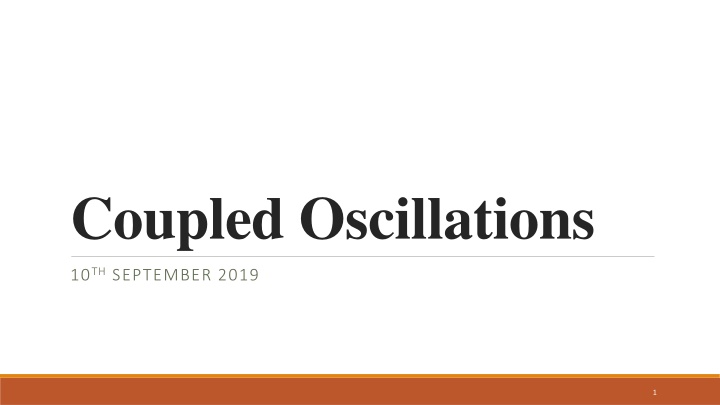 coupled oscillations