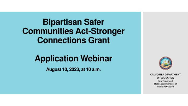 bipartisan safer communities act stronger