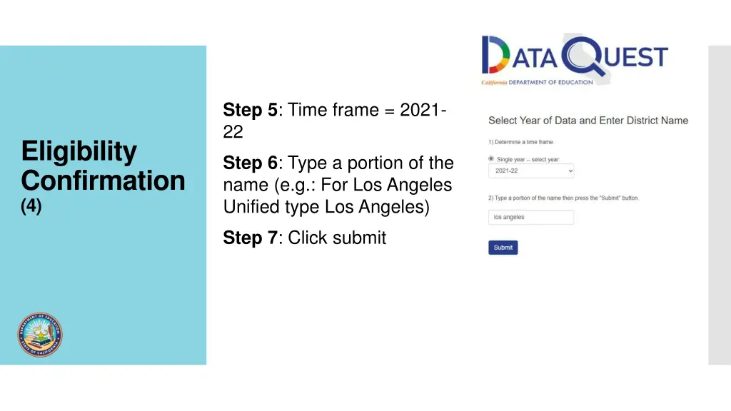 step 5 time frame 2021 22