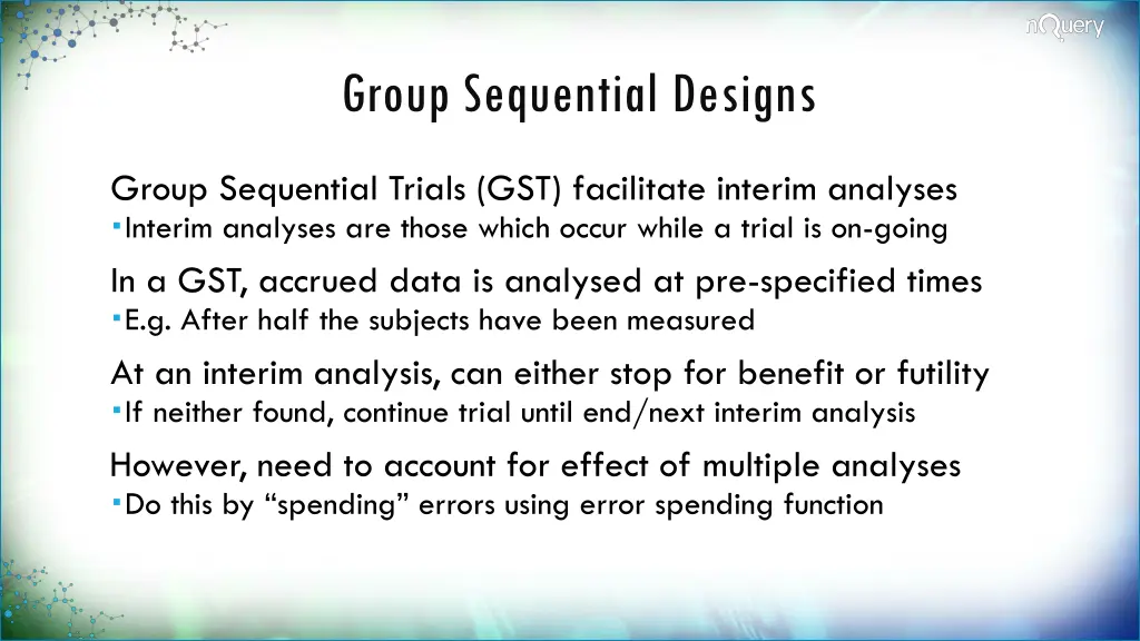 group sequential designs
