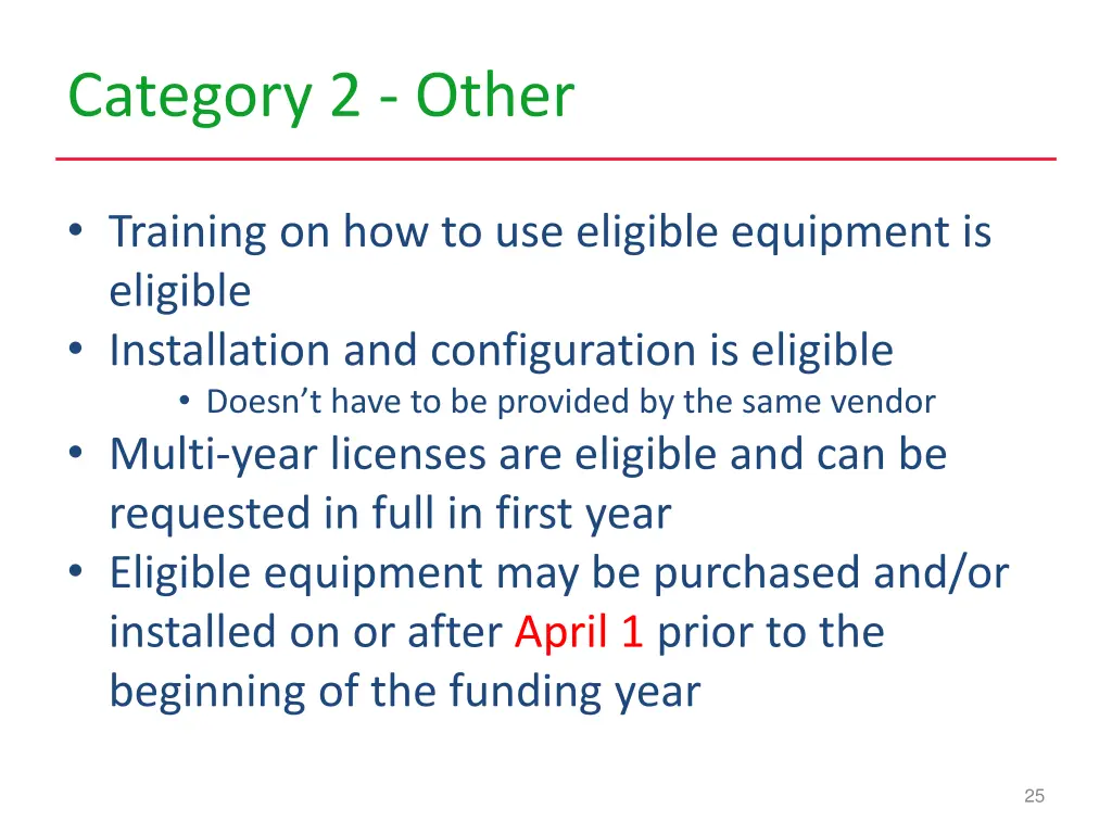 category 2 other