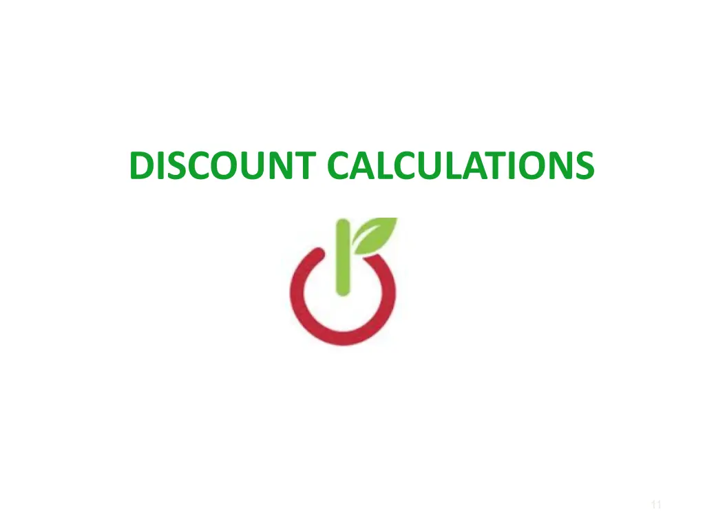 discount calculations 1