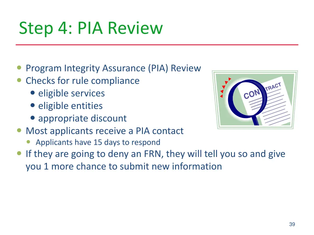 step 4 pia review