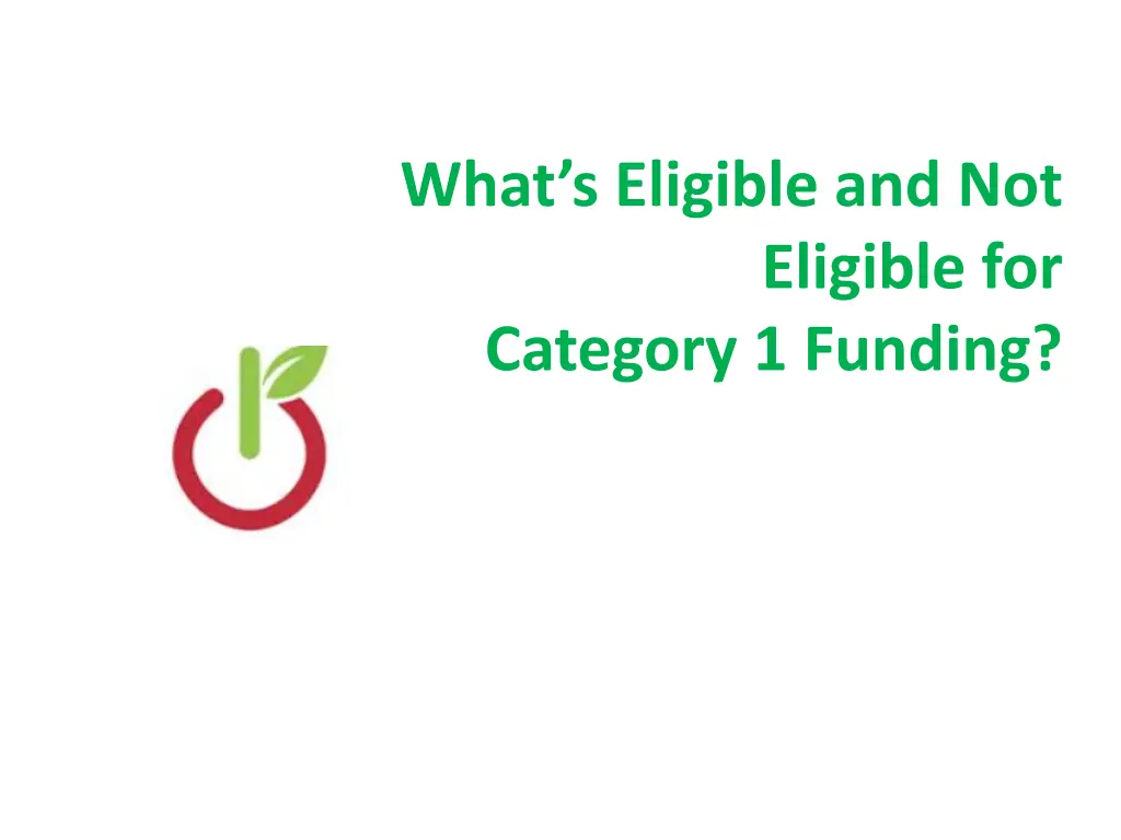 what s eligible and not