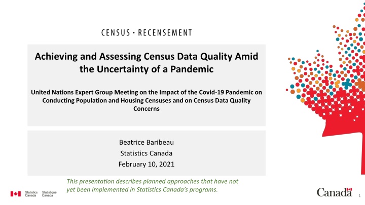 achieving and assessing census data quality amid