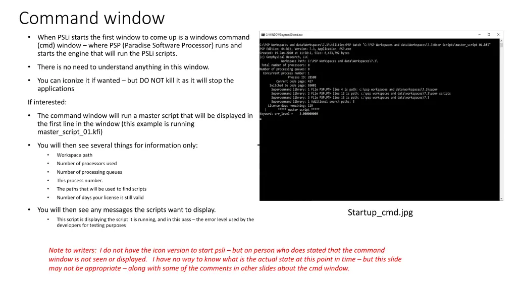 command window
