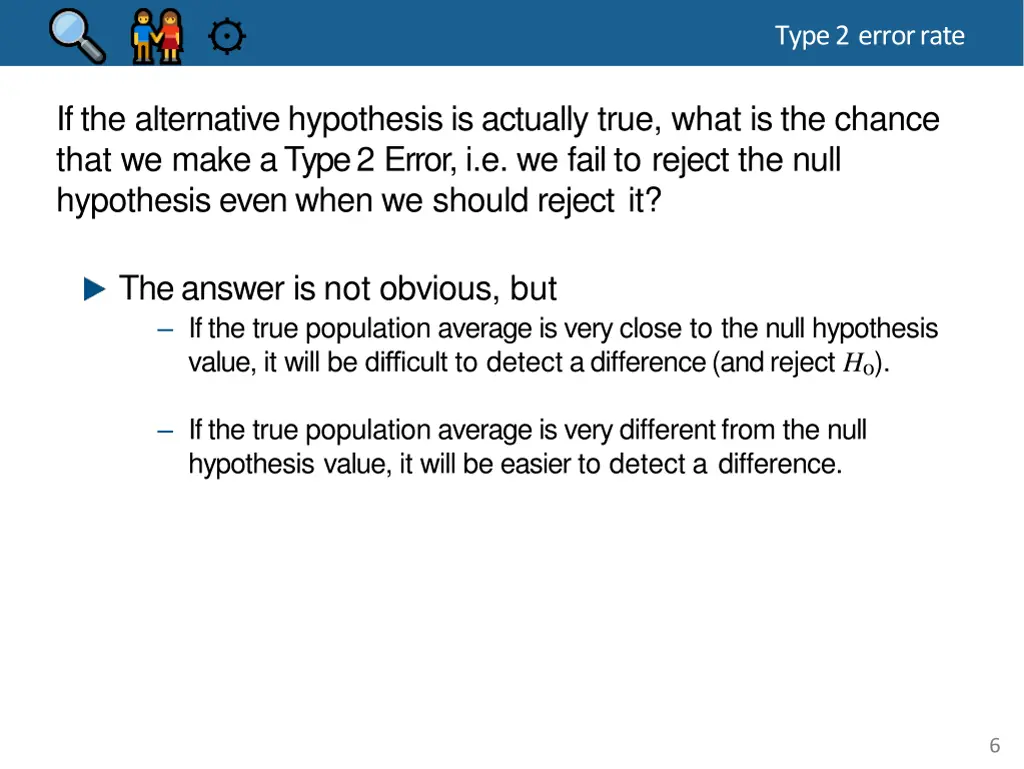 type 2 errorrate 1