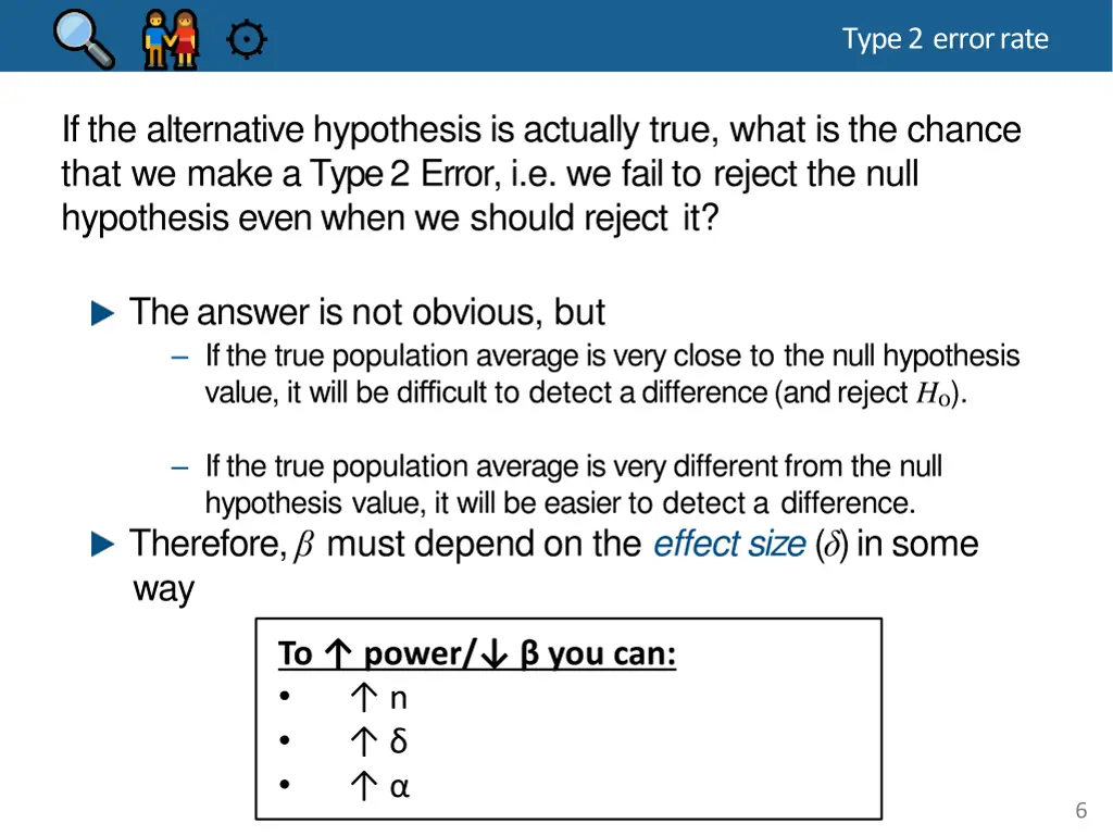 type 2 errorrate 2