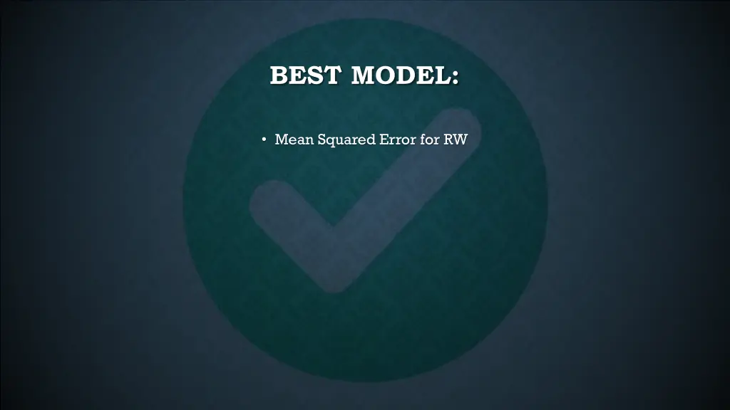 best model 1