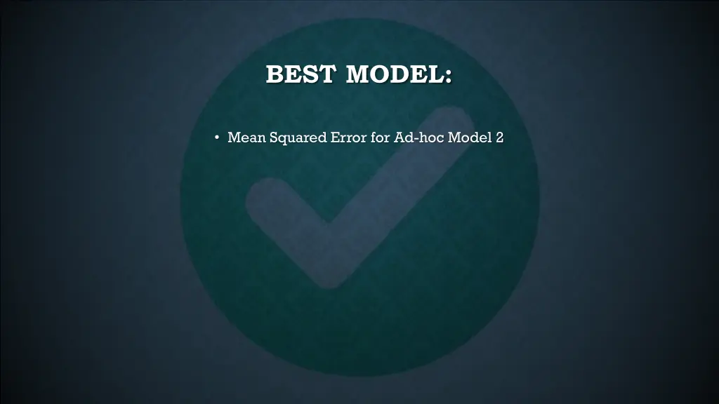 best model 3